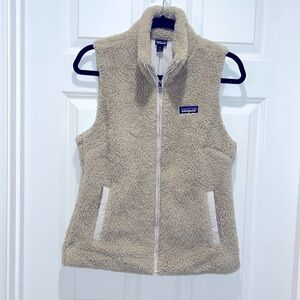 Patagonia Los Gatos Sherpa fur cozy Vest el cap khaki beige women’s fleece WARM